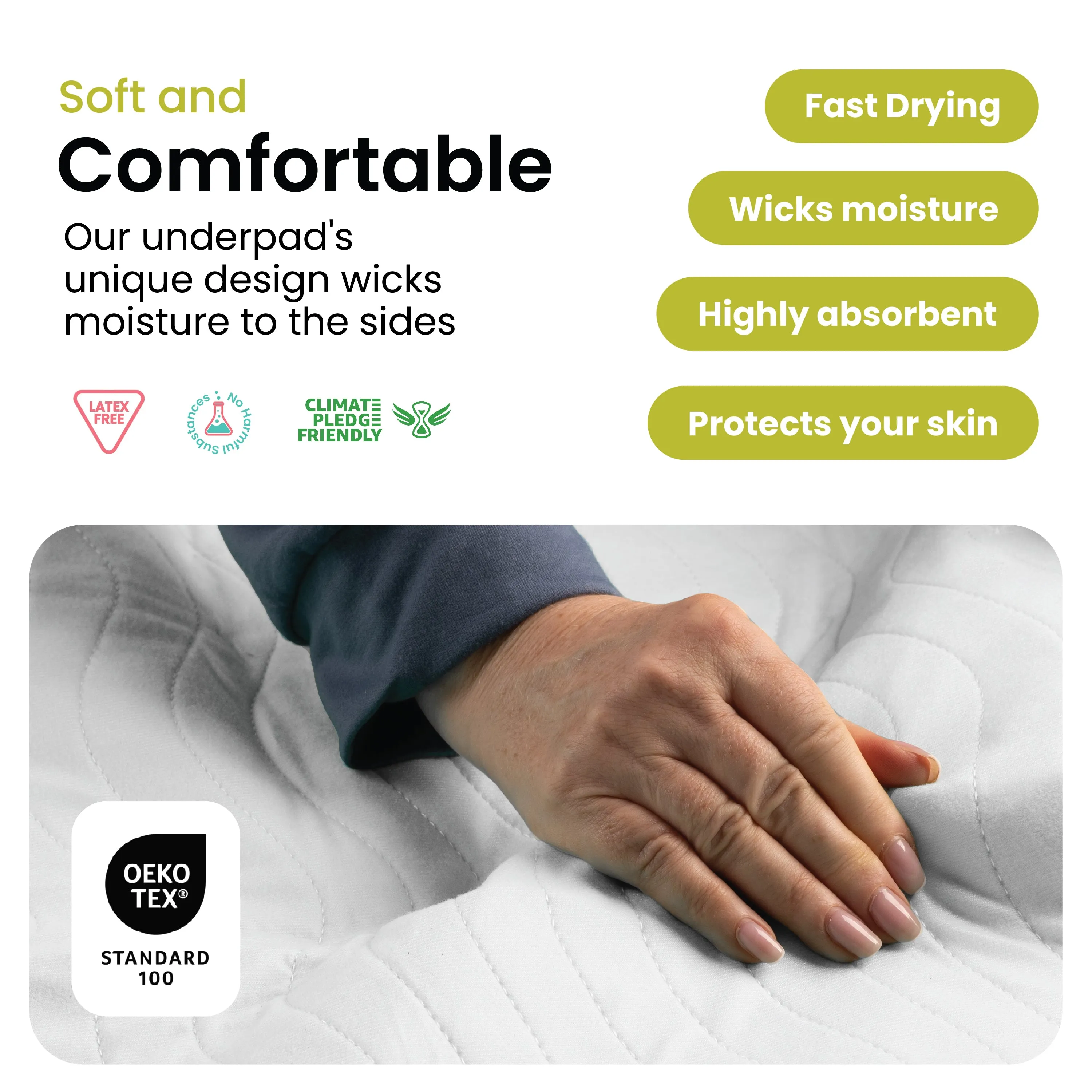 Small - 18"x24" Washable Underpads