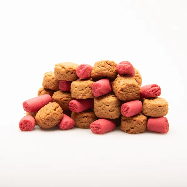 Three Dog Bakery Soft Baked PB&J Bites With Strawberry Flavor 13-oz, Dog Treat