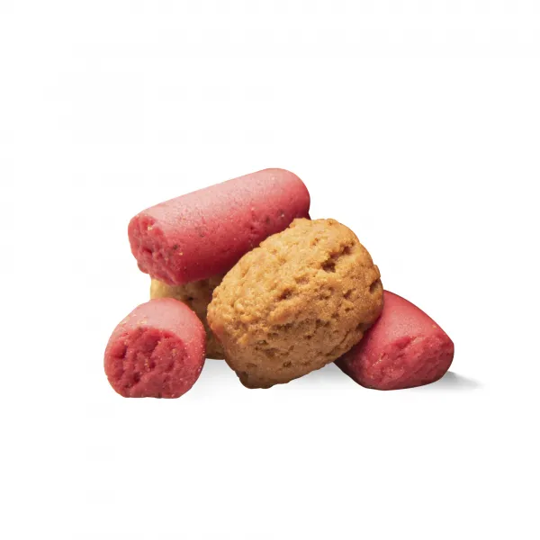Three Dog Bakery Soft Baked PB&J Bites With Strawberry Flavor 13-oz, Dog Treat