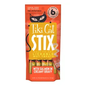 Tiki Cat Stix Wet Cat Treats, Salmon, Case of 12 (6 ct)