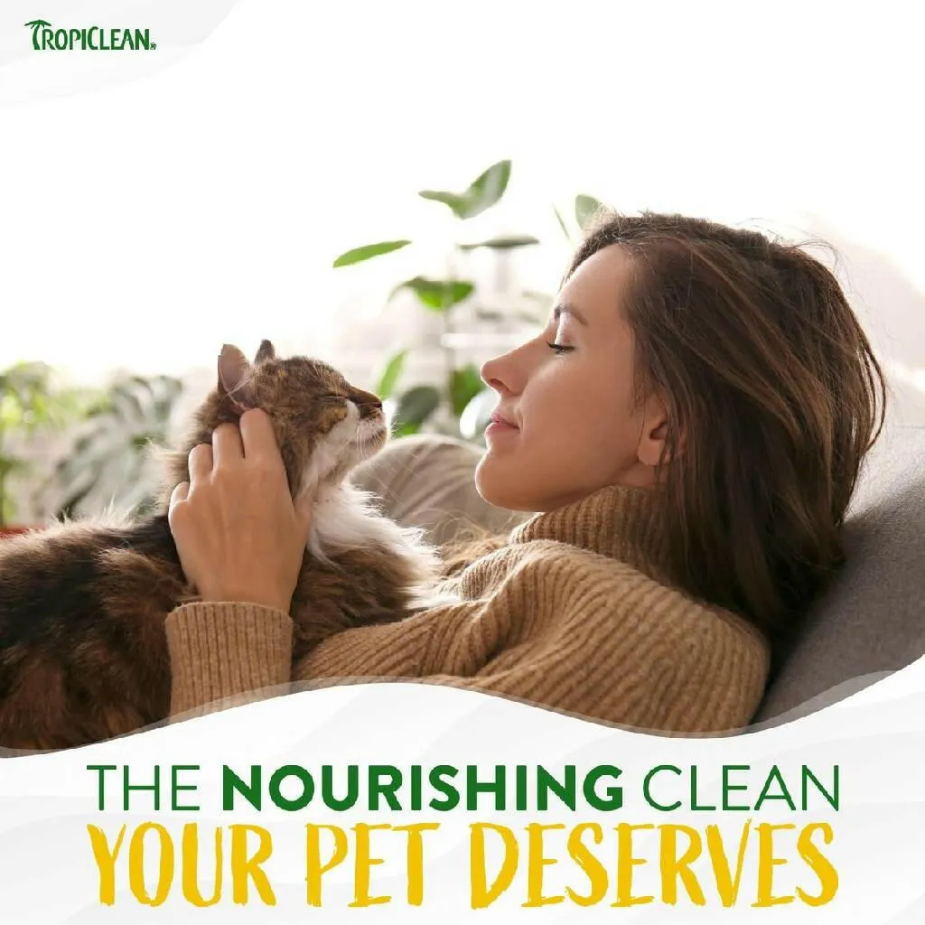 TropiClean Gentle Coconut Hypoallergenic Cat & Kitten Shampoo (12oz)