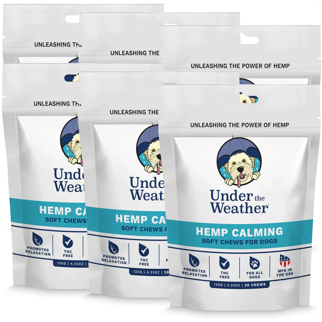 Under the Weather Hemp Calming Soft Chews for Dogs, 30 chews