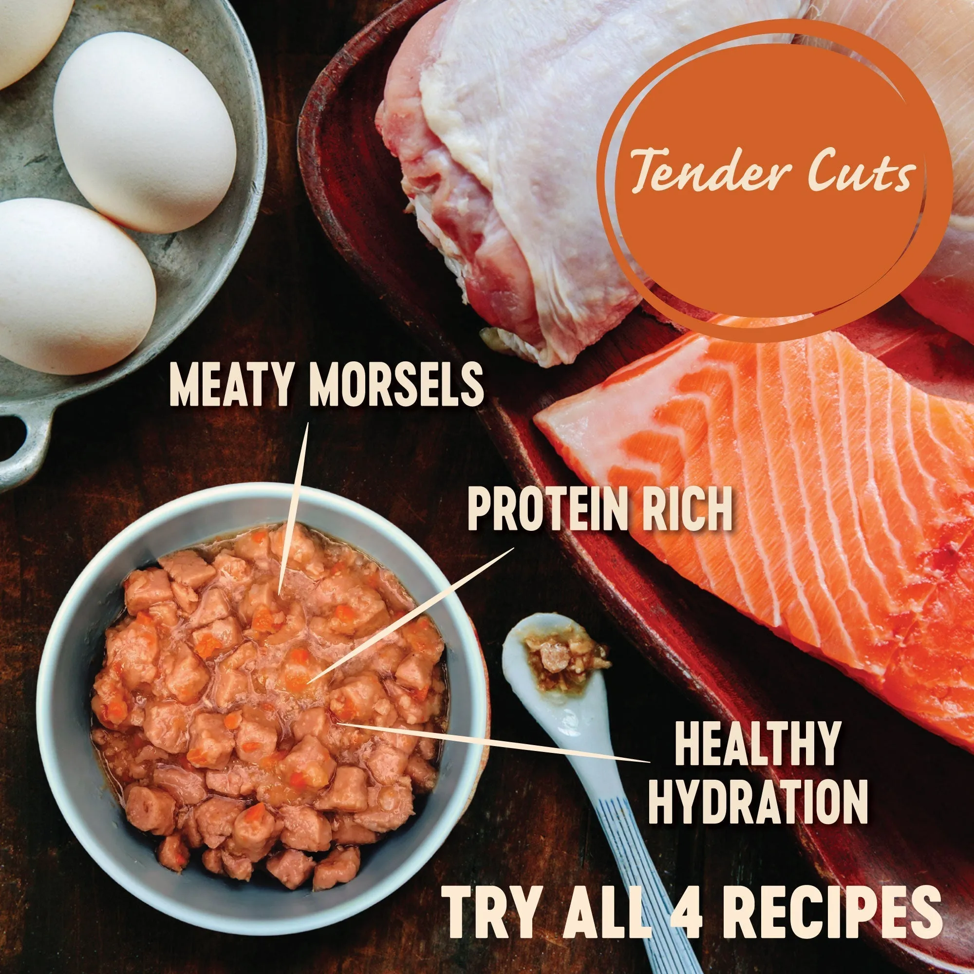 Wellness CORE Tender Cuts with Chicken and Salmon in Gravy Wet Cat Food 85g^^^