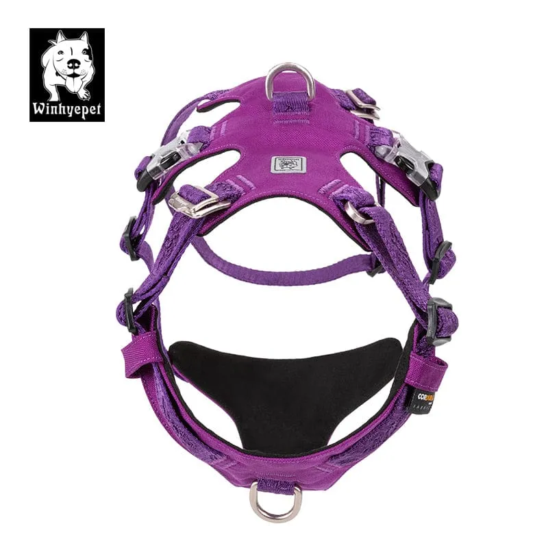 Whinhyepet Dog Harness Purple L