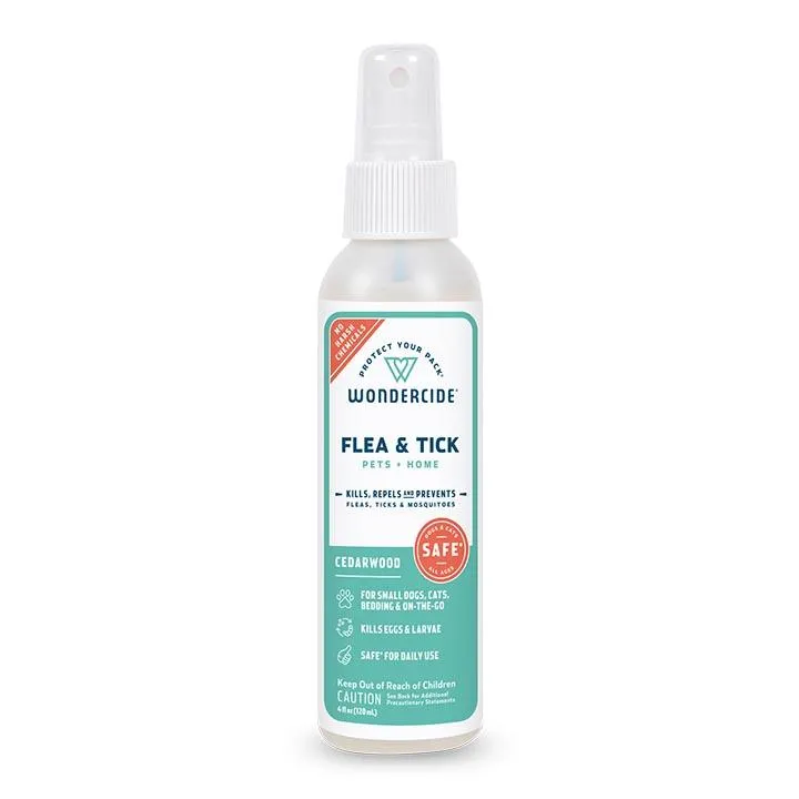 Wondercide Cedarwood Flea & Tick Spray for Pets   Home